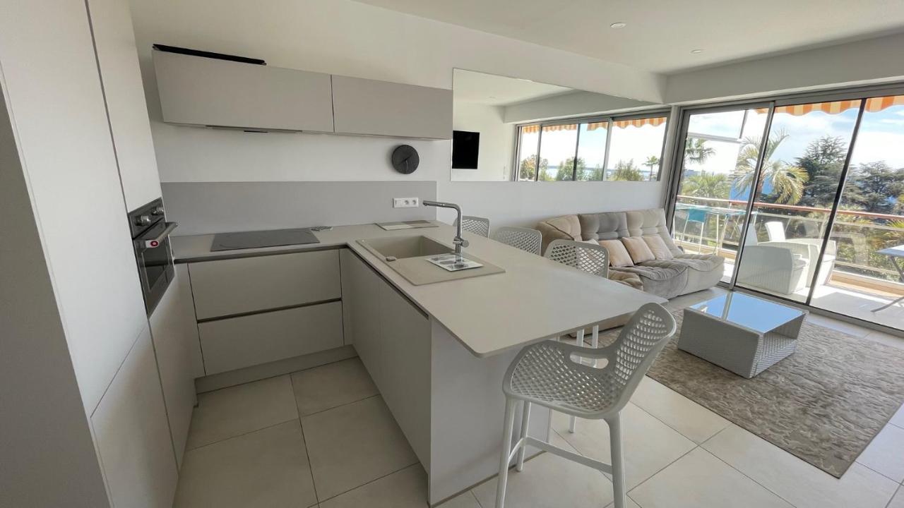 Appartement 2 Chambres Vue Mer Panoramique, Proche Croisette Cannes Vallauris Exterior foto