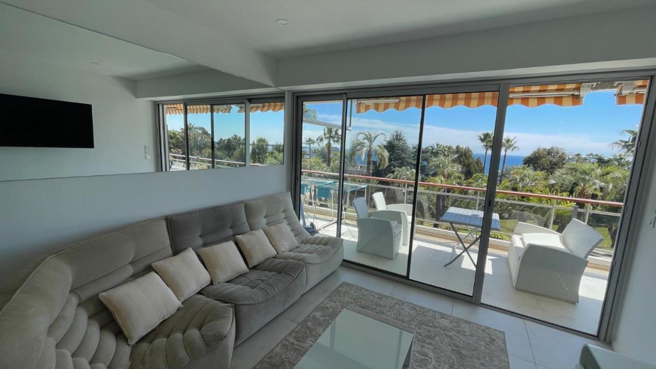Appartement 2 Chambres Vue Mer Panoramique, Proche Croisette Cannes Vallauris Exterior foto